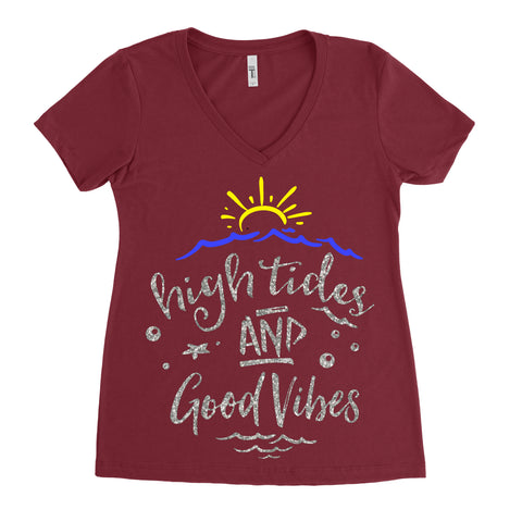 Image of Cammie jeans High Tides and good vibes shirt