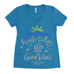 Cammie jeans High Tides and good vibes shirt