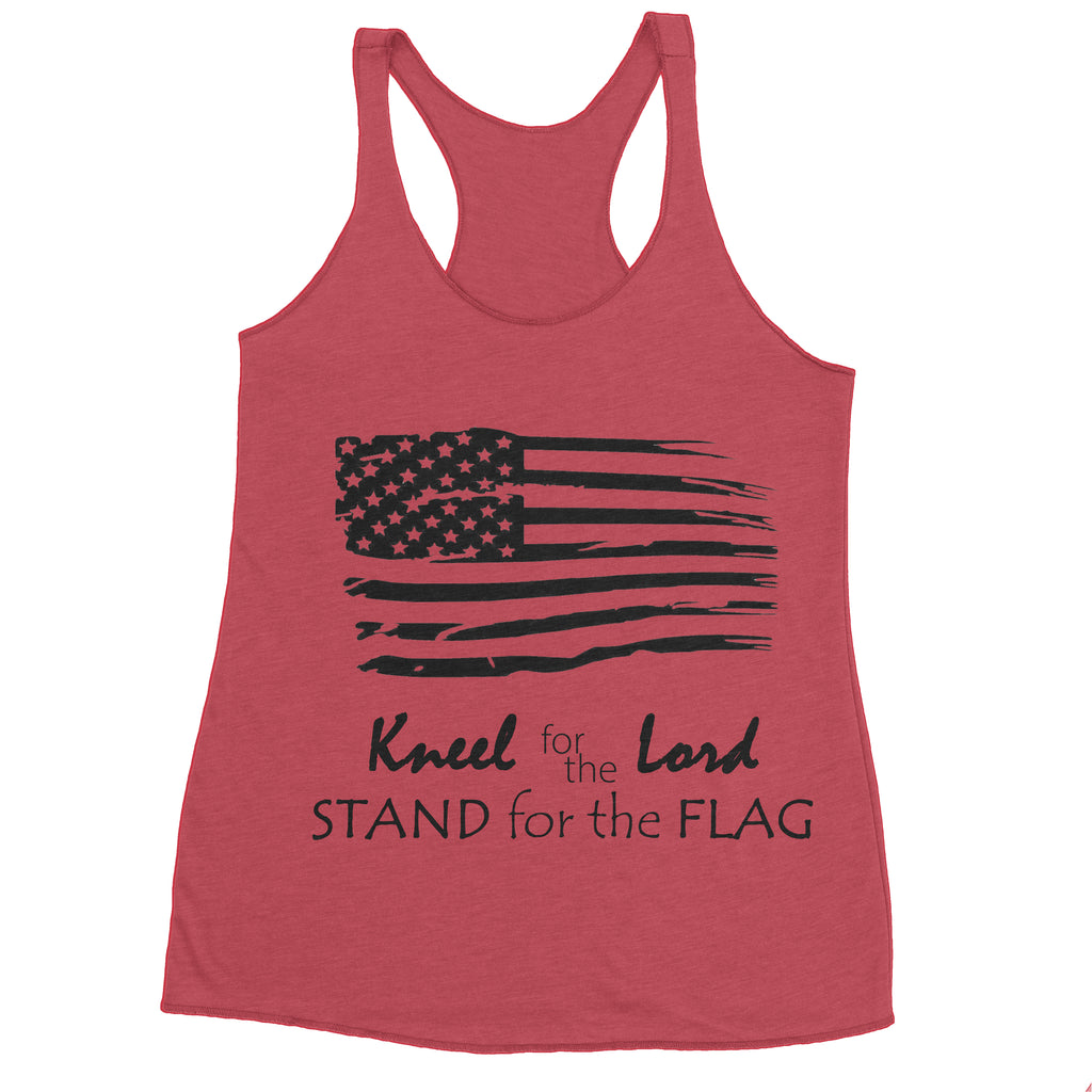 Stand for the pledge kneel for the Lord tank